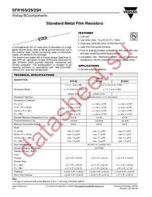 SFR16S0001004FR500 datasheet  